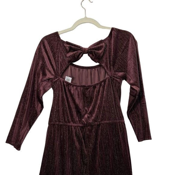 New with Tags Old Navy Short Sleeve Velvet Maroon Jumpsuit Sz Xxl - Picture 11 of 14